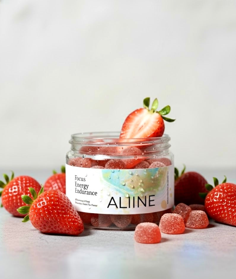 Aliine Energy Gummies for Women. Steady Focus. No Jitters. Hormonal & Metabolic Support.; 5-Day Trial